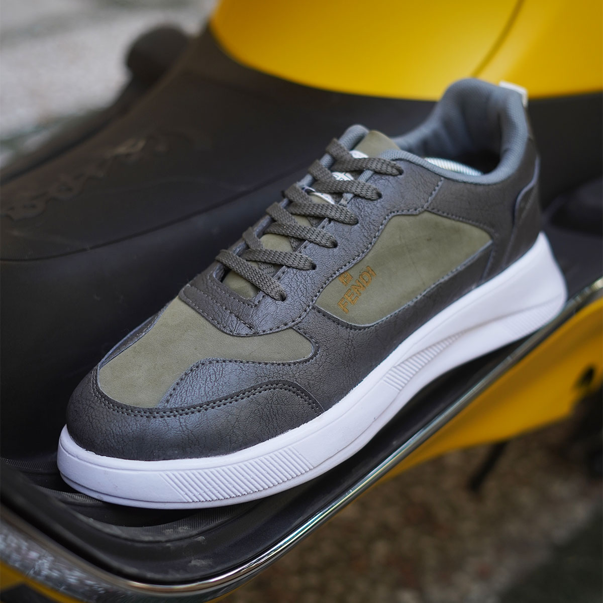 کفش Fendi مردانه طوسی مدل Aragon