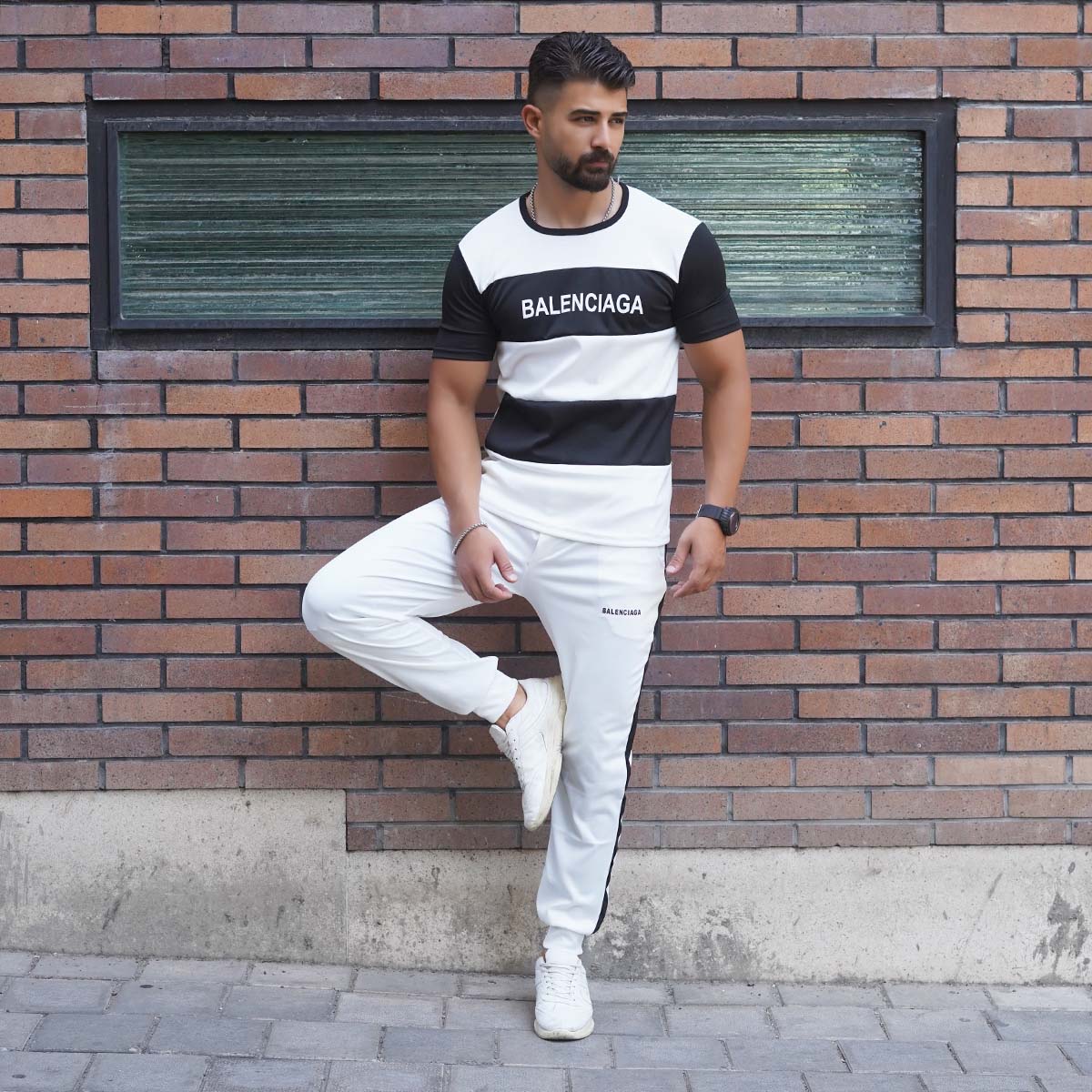 ست تیشرت شلوار Balenciaga مدل Siwan