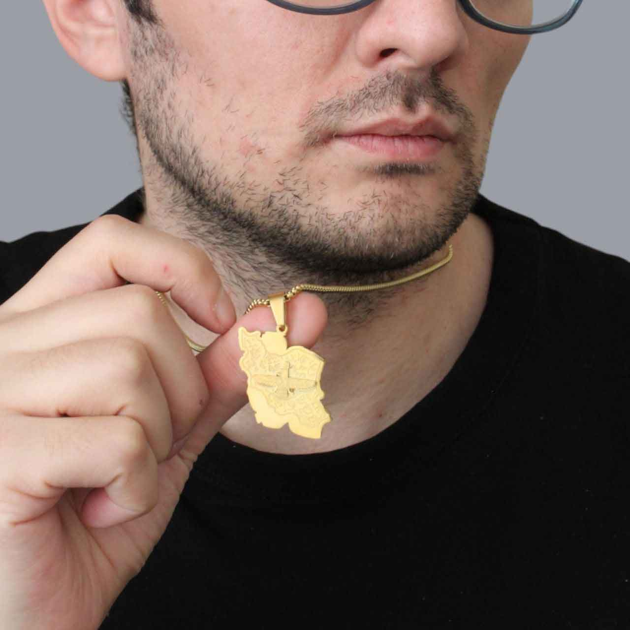 گردنبند طلایی مدل Iran