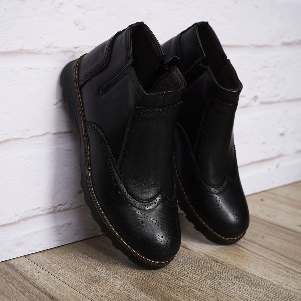 نیم بوت مشکی مردانه مدل ASHVAN