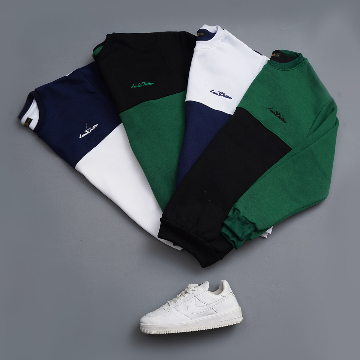 دورس مردانه سفید سرمه ای مدل Louis