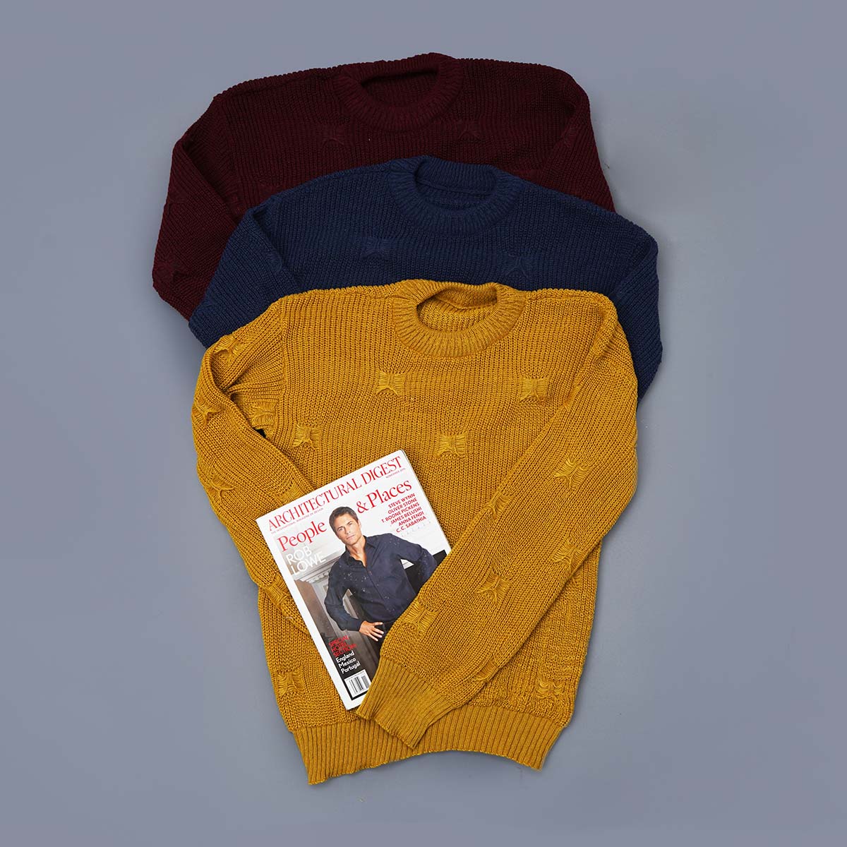 پلیور زاپ دار زرشکی مردانه مدلDeta