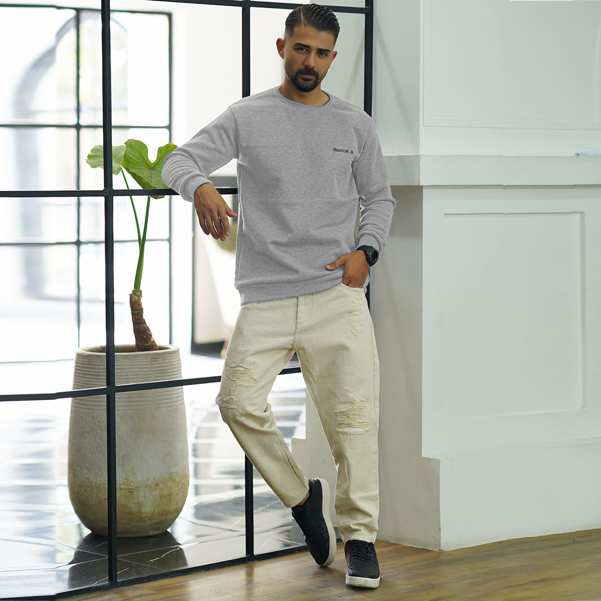 دورس مردانه ریبوک طوسی مدل Mata