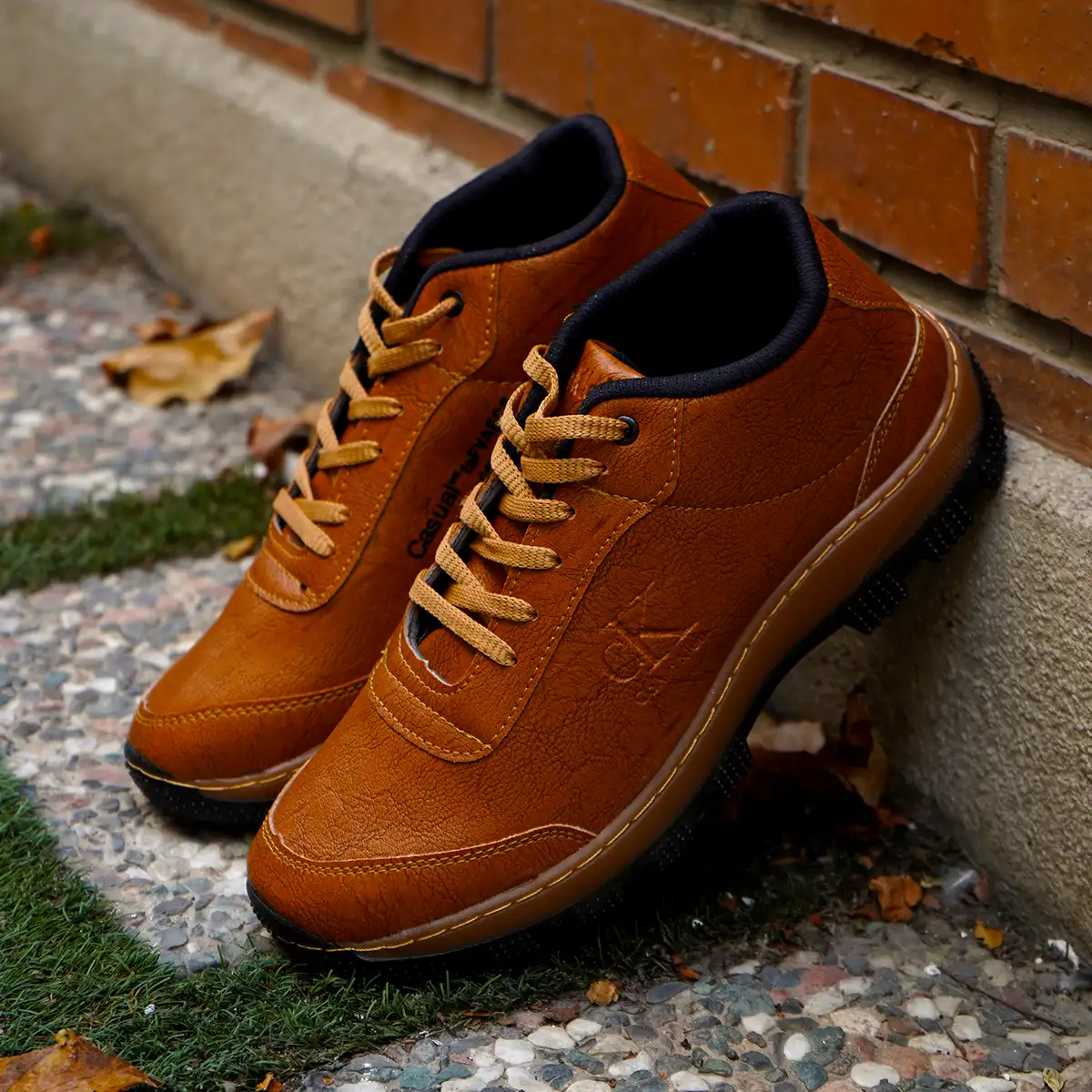 کفش مردانه عسلی مدل Behdad-Neo