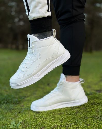 کفش ساقدار مردانه سفید مدل 11qp