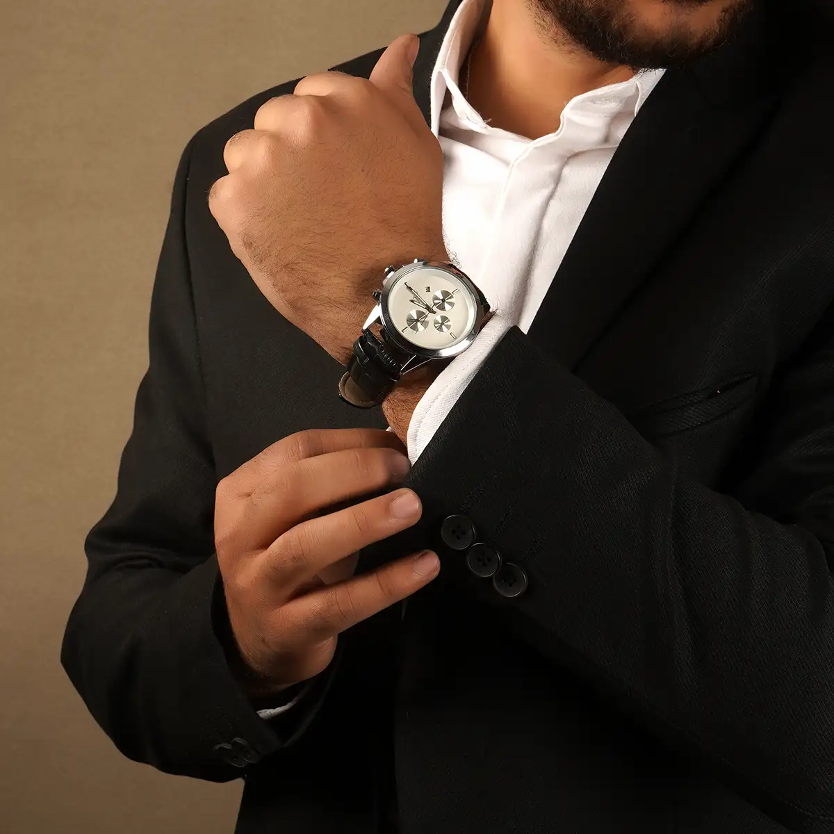 ساعت ELEGANCE نقره ای صفحه سفید مدل Rita