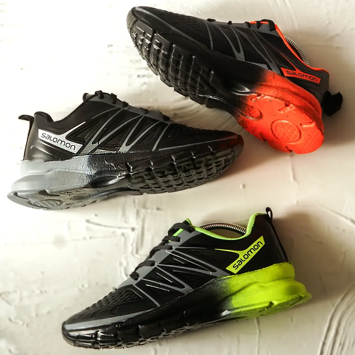 کفش ورزشی مردانه مشکی سبز مدل simba