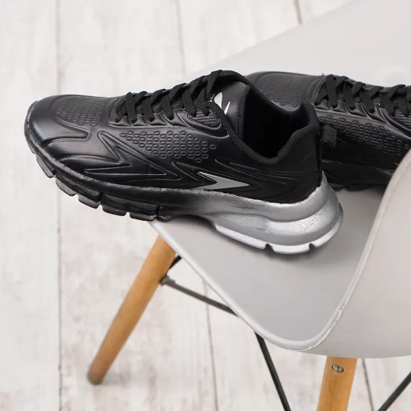 کفش ورزشی مردانه مشکی طوسی مدل marion