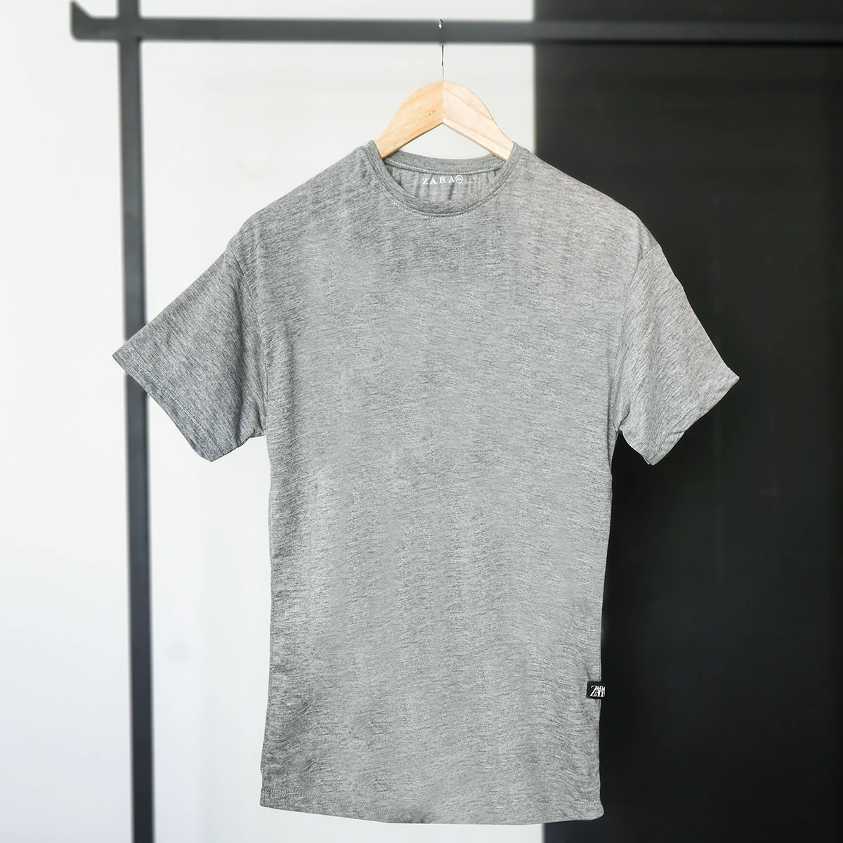 تیشرت ساده طوسی مردانه مدل Vala