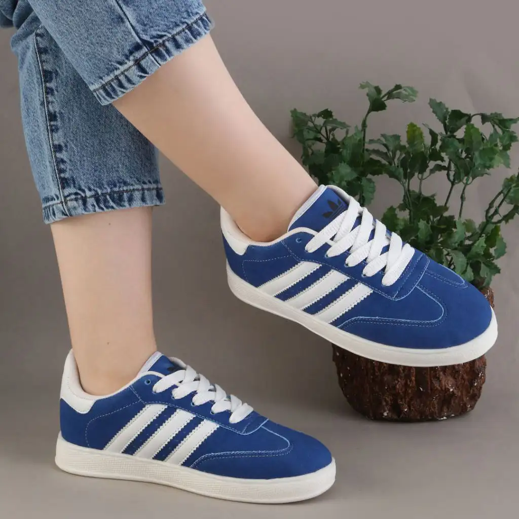 کفش تخت زنانه آدیداس آبی مدل Mehrnaz