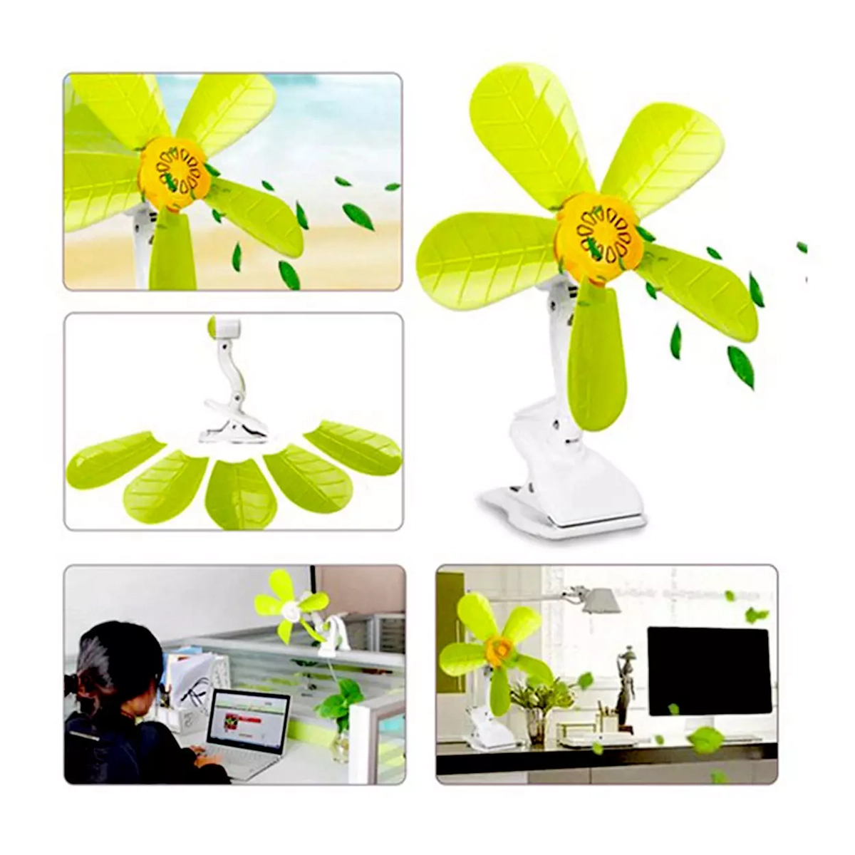 پنکه رومیزی مدل گیره ای پنج پره