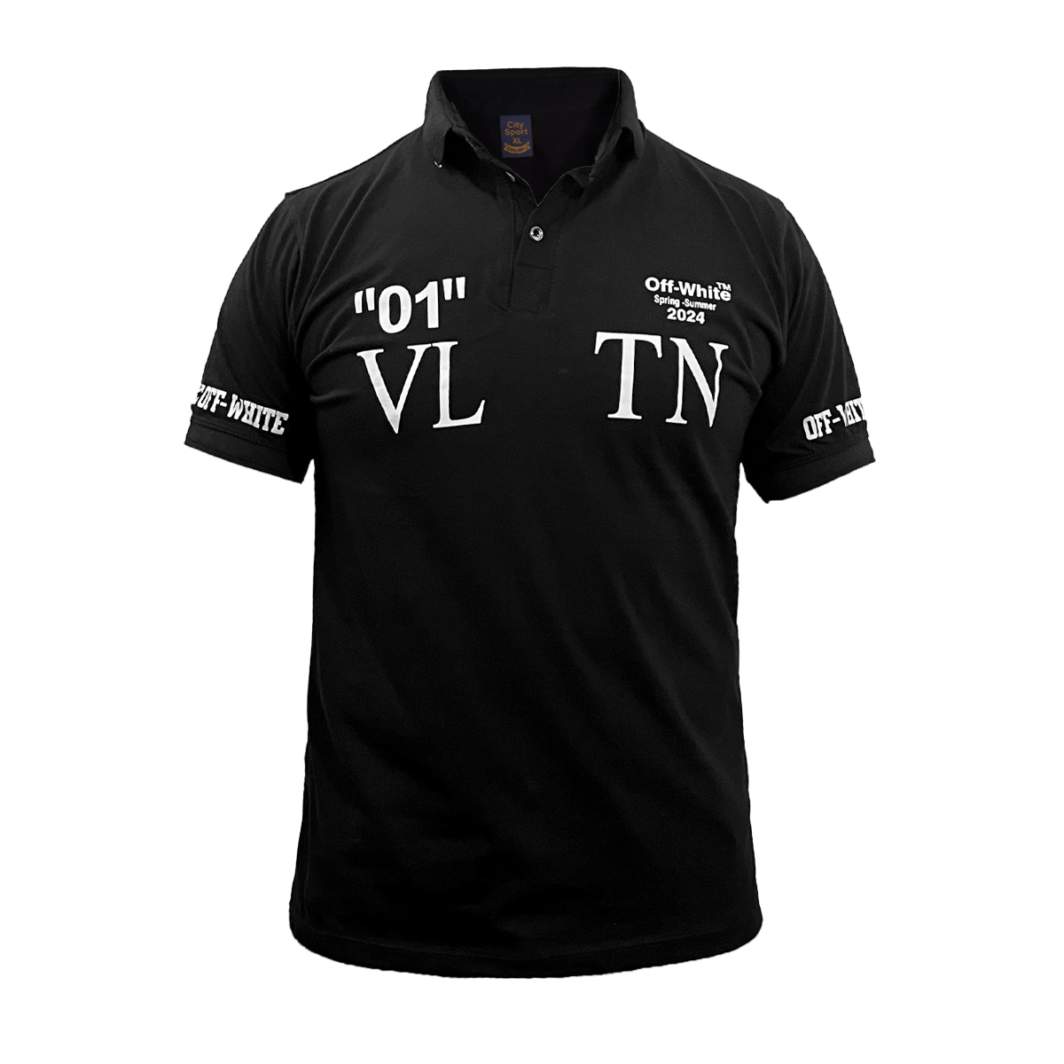 تیشرت مردانه مشکی مدل 01-LV