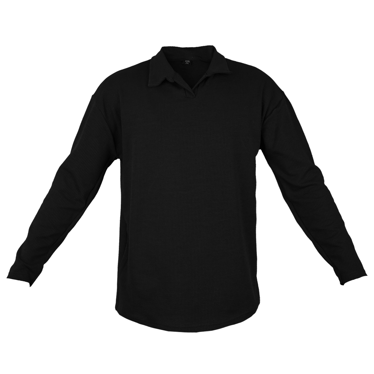 بلوز کبریتی یقه دار مردانه مشکی مدل Tami