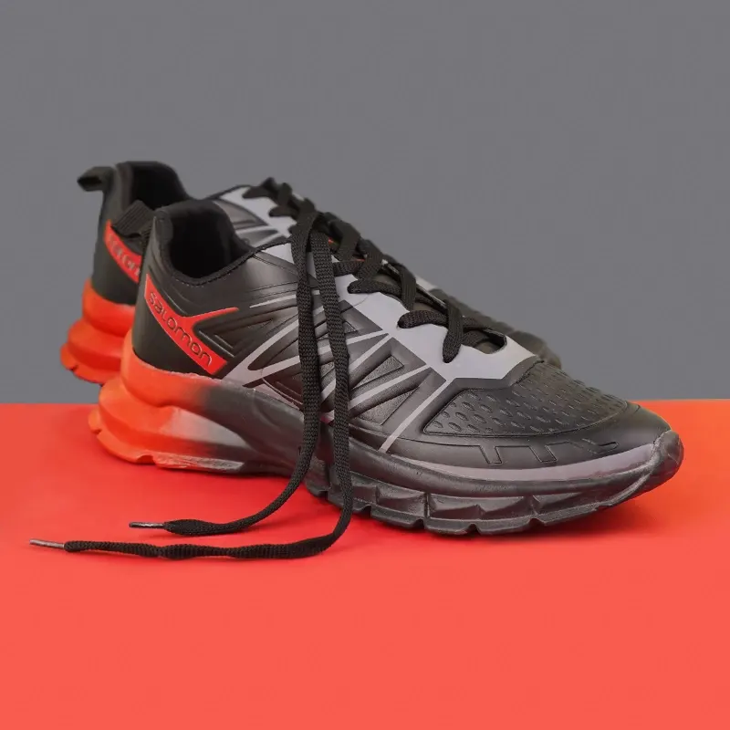 کفش ورزشی مردانه مشکی قرمز مدل simba