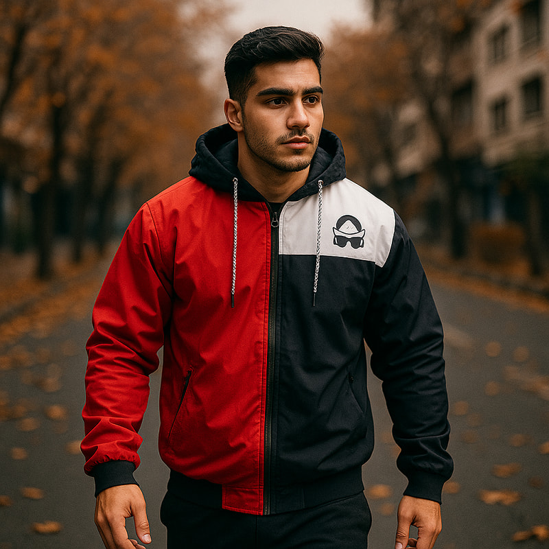 کاپشن مردانه قرمز مدل Adidas Yeezy