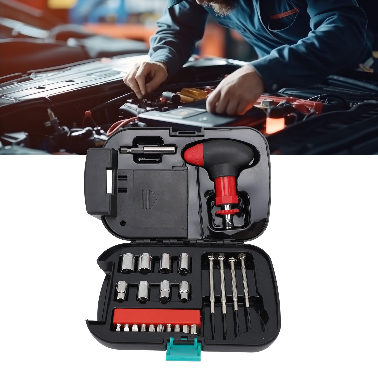 ست جعبه ابزار و چراغ قوه