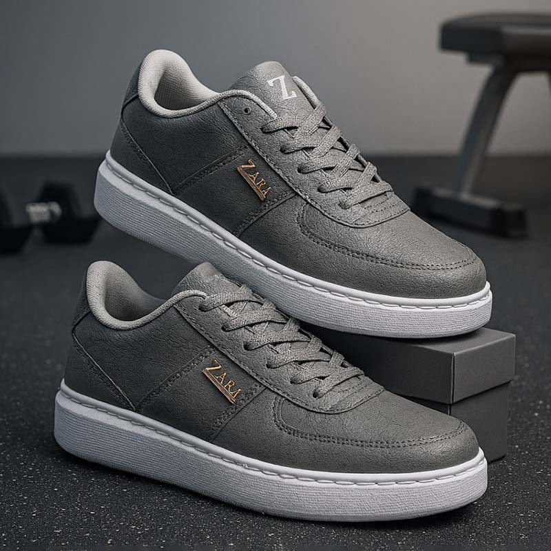 کفش تخت Zara مردانه طوسی مدل Kiyan