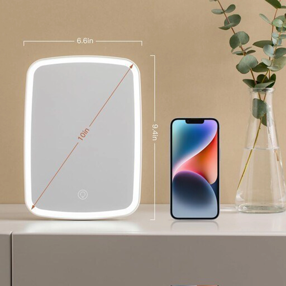 آینه آرایشی چراغ دارمدل XJ-989-1