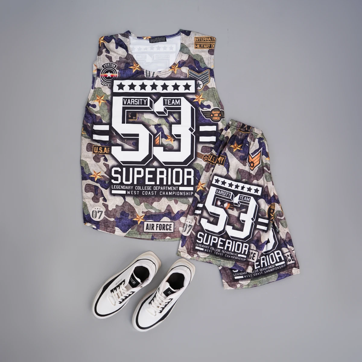 ست رکابی شلوارک مردانه مدل 53