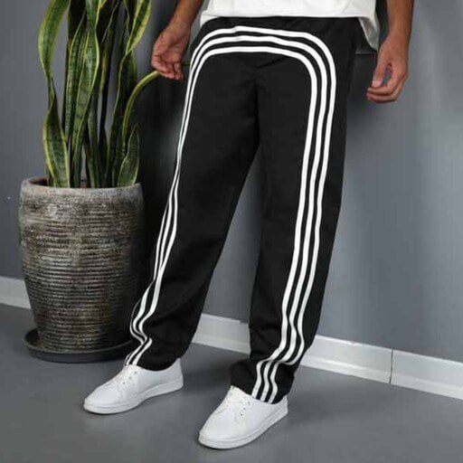 شلوار کارگو سه خط امیری مشکی مدل Edin