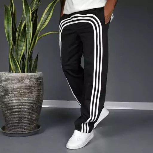 شلوار کارگو سه خط امیری مشکی مدل Edin