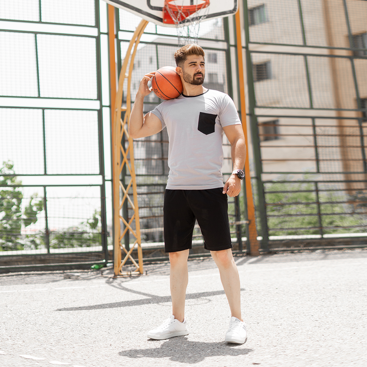 ست تیشرت شلوارک مردانه مدل Balin