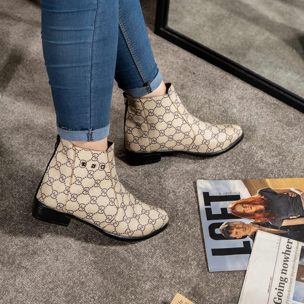 نیم بوت زنانه مدل Aysan