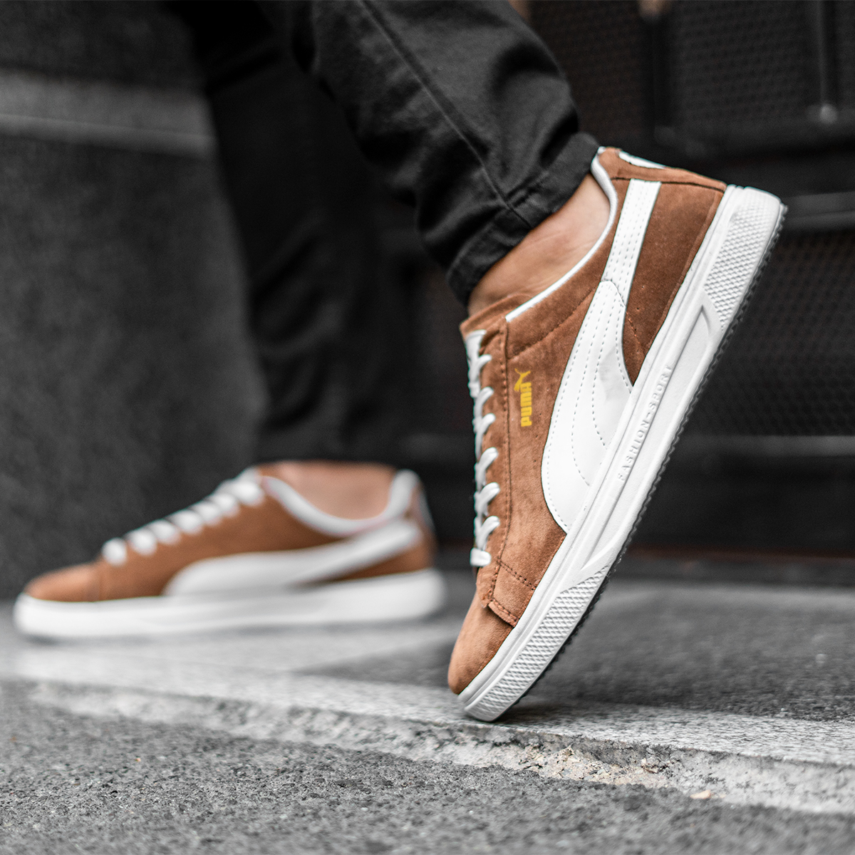 کفش ورزشی Puma مردانه قهوه ای مدلLenin