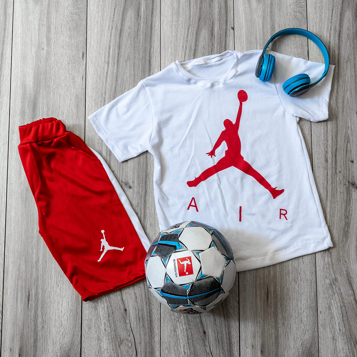 ست تیشرت شلوارک Jordan بچگانه مدل Z138