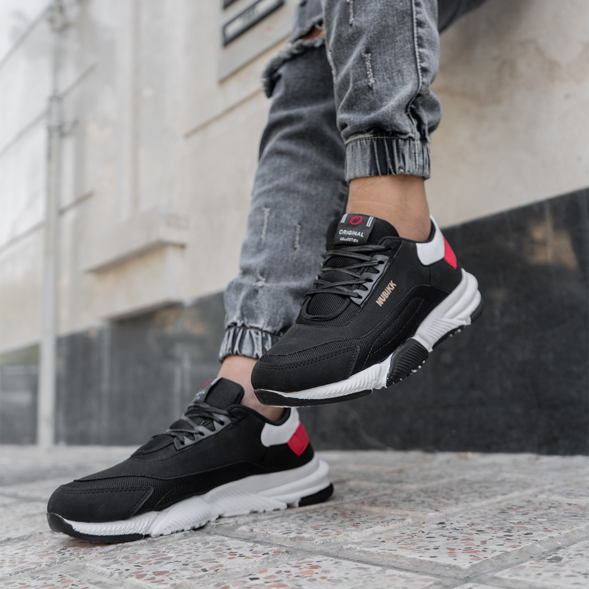 کفش ورزشی Nubikkمردانه مشکی مدل Garison