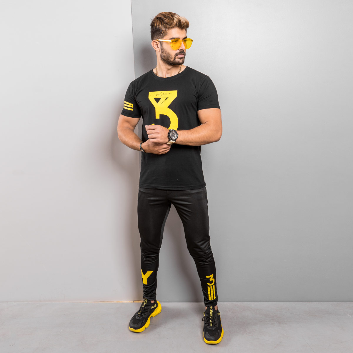 ست تیشرت شلوار Y٣ مردانه مدل Yonak