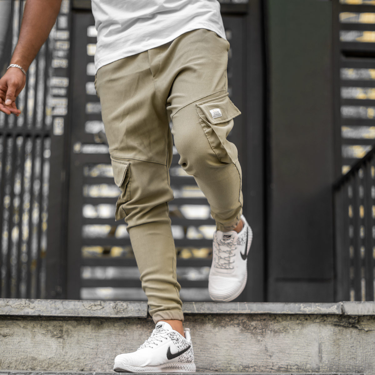 شلوار اسلش کرم مردانه مدل Potin