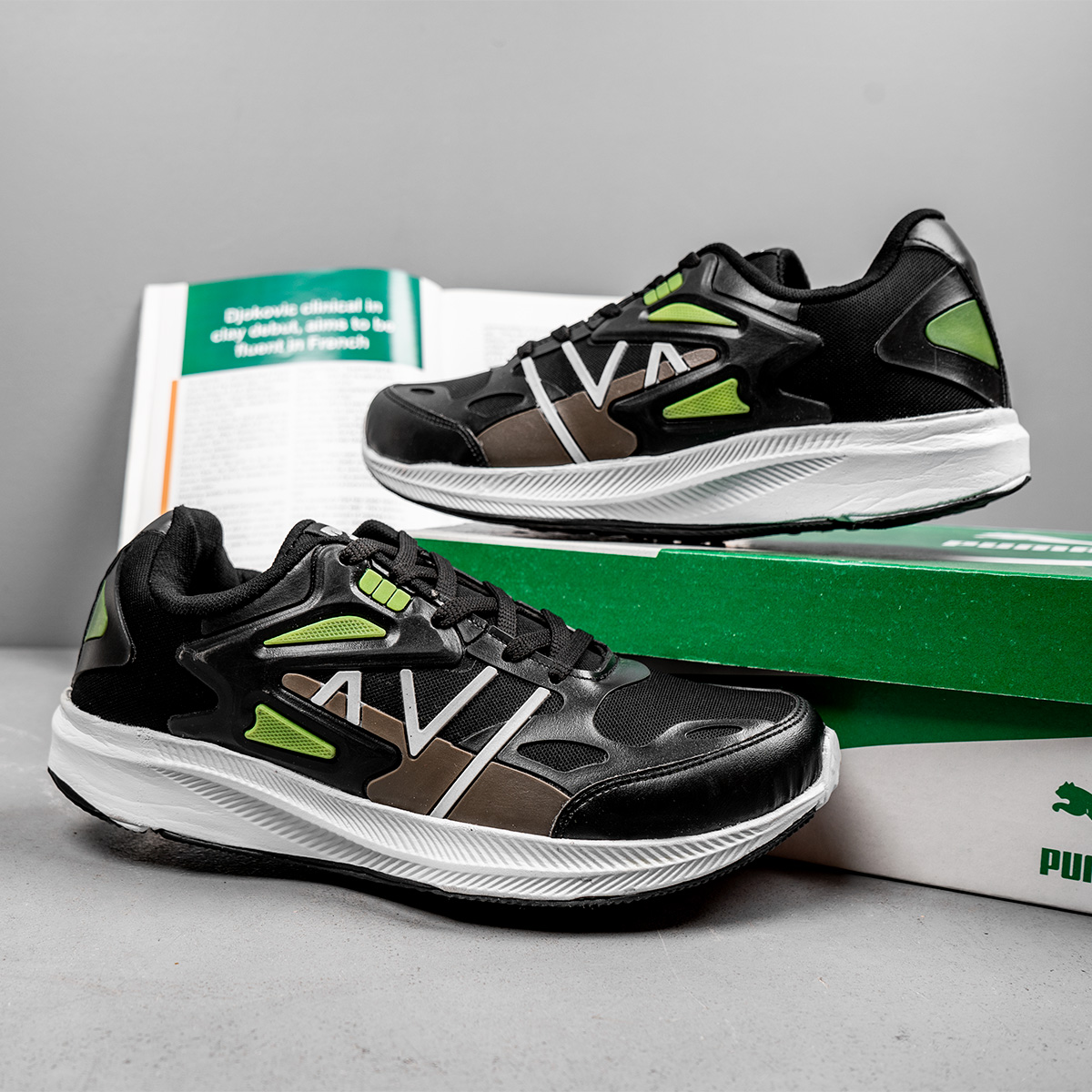 کفش ورزشی Nike مردانه مشکی سبز مدل Cobi