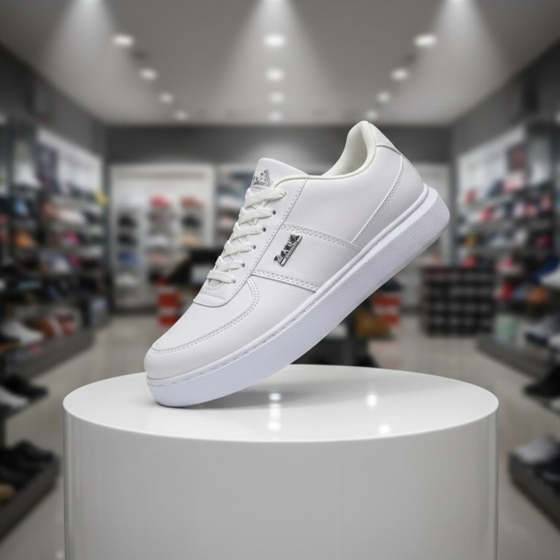 کفش تخت Zara مردانه سفید مدل Kiyan