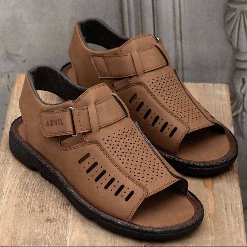 صندل جلوباز مردانه قهوه ای مدل Sany